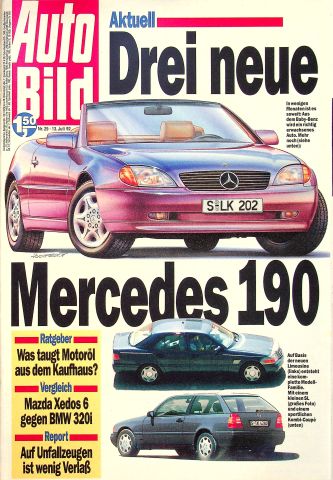 Deckblatt Auto Bild (29/1992)